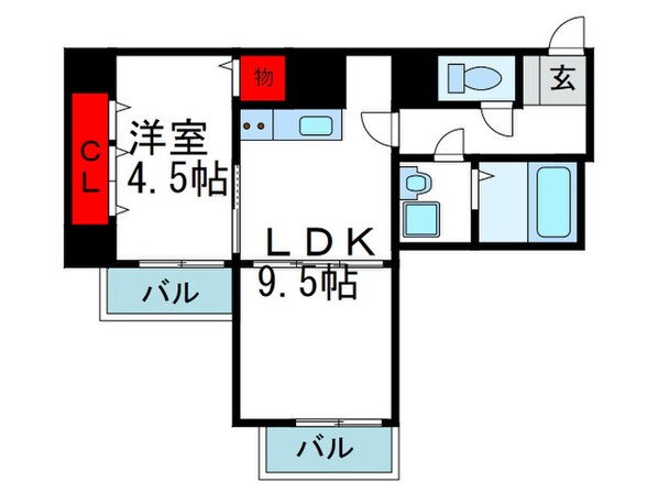 ｱ-ﾊﾞﾝﾚｯｸｽ緑地公園の物件間取画像